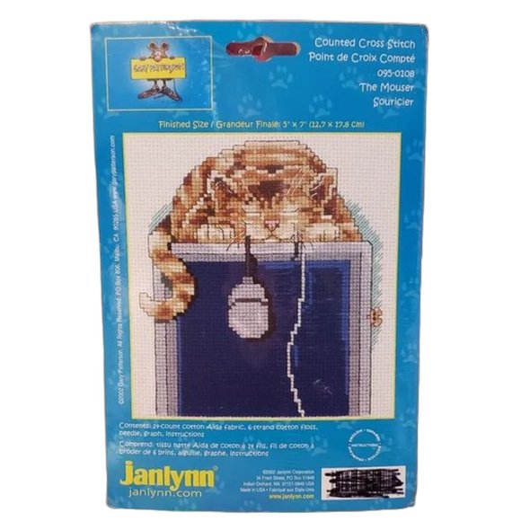 JANLYNN THE MOUSER COUNTED CROSS STITCH PATTERN 095-0108 - Picture 5 of 5